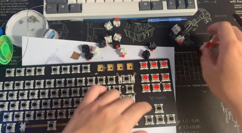 一把雷柏V500的维修+调教小记